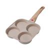 Sartén Antiadherente de Piedra Médica Siete Agujeros Cuatro Agujeros Sartén para Omelette Sartén para Huevo Fondo Plano Sartén para Empanadillas de Huevo Desayuno Multifuncional Sartén para Freír Bistec