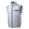 Ropa sin mangas personalizada transfronteriza con aire acondicionado para protección contra el calor del verano y enfriamiento, Ropa con ventilador de camuflaje, Chaleco de trabajo de enfriamiento para exteriores para pesca