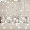 Cortina de Contas de Cristal Divisória Cortina para Sala de Estar Cortina de Porta de Entrada Decoração de Corredor Cortina de Tela para Casa 2026 Novo Modelo Não Requer Furação