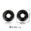 Pendientes Circulares Simples Retro Personalizados para Mujer, Pendientes de Acero Inoxidable con Esmalte de Colores, Pendientes Creativos Versátiles de Rosquilla