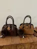 Bolso de mano retro mate de moda para mujer, nueva colección 2026, exquisito bolso tote mini versátil, bolso cruzado, bolso de mano pequeño para salidas