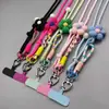 Correa para teléfono móvil para llevar cruzada, diseño original bicolor, multifuncional, uso de tres maneras, personalizada, color block, cadena de teléfono tejida ajustable para llevar cruzada