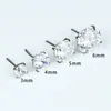 Stud de Hueso de Oreja Rosca Cuatro Garras Aleación de Titanio F136 Stud para Labio Joyería Accesorios