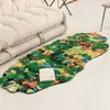 Alfombra de Mesita de Noche con Forma de Musgo Transfronteriza, Alfombra de Cachemira Sintética para Dormitorio, Felpudo de Flocado de Comercio Exterior para el Hogar, Alfombra de Piso para Sala de Estar y Balcón