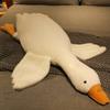 Brinquedo de Pelúcia Almofada Grande Ganso Branco Boneca Pato para Dormir na Cama, Segurando as Pernas, para Meninos e Meninas, Boneco Grande de Ganso Atacado