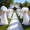 Envio Transfronteiriço de Cortinas de Gaze de Rede Roxo Claro para Casamento, Festa de Aniversário e Decoração de Fundo