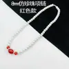 Collar de perlas de imitación de 8 mm Cadena para el cuello transfronteriza Europa y Estados Unidos collar de perlas corto cadena de clavícula simple para mujer una generación de cabello