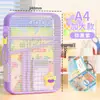 Bolsa de Archivo de Malla Transparente Estudiante Multicapa con Cremallera Bolsa de Tutoría Almacenamiento de Libros de Texto y Tareas Estudiante Bolsa de Archivo