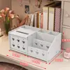 Caja de Almacenamiento para Cosméticos, Tipo Cajón para Joyería, Productos para el Cuidado de la Piel, Mascarilla Facial, Lipstick, con Espejo, Organizador de Escritorio, Caja de Almacenamiento Grande