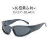 Gafas de sol futuristas del milenio europeas y americanas nuevas Y2K, gafas de sol deportivas punk de celebridades cibernéticas, gafas de moda transfronteriza para mujer