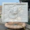 Muro de Nueve Dragones de Piedra Tallada Bluestone Relieve de Salpicadura Fuente de Salida de Pared de Jardín de Patio Estanque de Peces Grifo de Agua Corriente Escupir Agua