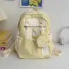 26 modelos nuevos de mochilas con estampado de pentagrama, lindas y frescas estilo japonés, versátiles para niñas, adecuadas para salidas de verano