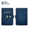 Set de Protección para Pasaporte con Ranuras para Múltiples Tarjetas Soporte de Cuero para Pasaporte Borde de Cuero PU Función de Almacenamiento de Documentos Bolsa Pequeña Bolsa para Pasaporte