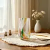 Suportes de vela de vidro feitos à mão, suportes criativos para velas perfumadas, peças de decoração para casa, disponíveis em várias cores, adequados para presentear, uso em escritórios ou para uso em pousadas.