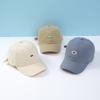 Gorra de béisbol para niños y niñas con etiquetado de primavera y otoño, estilo coreano, moderna, combinable, con protección solar, suave y con parte superior protectora.