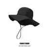 Sombrero de Pescador de Color Sólido de Secado Rápido Japonés para Mujer, Sombrilla de Verano Transpirable, Protector Solar, Sombrero para Montañismo al Aire Libre, Pesca, Sombrero de Vaquero Occidental