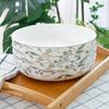 Vajilla de porcelana fina Plato hondo Plato hondo Plato para sopa Plato para arroz Plato nido Plato para arroz casero Plato de cerámica japonesa creativa
