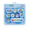 Llavero de Sanrio de dibujos animados de 14 teclas, lindo colgante para mochila, gadget para aliviar el estrés, juguete de descompresión para presionar con los dedos