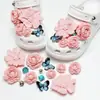 2026 Moda Nuevo Lindo Dibujos Animados Accesorios DIY Combinación Libre Desmontable Zapato Hebilla de Zapato Celebridad de Internet Popular Flor para Zapato