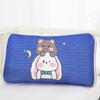 Funda de almohada de seda helada para niños de dibujos animados de jardín de infantes, capa intermedia de látex, almohada para siesta de jardín de infantes, almohada para bebé lavable
