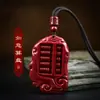 Colgante de Cinabrio, Arena Dorada Púrpura, Ábaco, Collar de Pareja del Año Zodiacal, Suministro para Vendedores Ambulantes, Joyería Regalo al por Mayor
