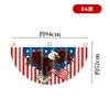 Decoraciones Exteriores para el Día de la Independencia de EE. UU. de Medio Círculo Transfronterizo, Escena con Estatua del Águila y la Libertad, Accesorios