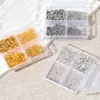 Conjunto Combinado de Contas de Posicionamento Botão de Furo Único Fecho de Lagosta de Quatro Grades Acessórios para Joias DIY Materiais para Miçangas de Colar Pulseira