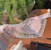 Diadema de Verano para Mujer Más Fácil de Combinar Diadema Estilo Pastoral Bufanda de Seda Ambiente para Foto Junto al Mar Bufanda Triangular Encaje Francés Accesorio para el Cabello