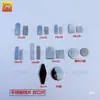 Piezas de soldadura de tubo cuadrado Tarjeta en U Lámina de sellado Deflector Montante A Columna de escalera Accesorios Colgador delantero Colgador lateral Pieza montada en pared Tapón Accesorios para vitrina de exposición