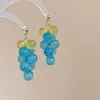 Pendientes Largos con Borla de Flor de Zirconia con un Toque de Lujo Ligero y de Alta Gama, Pendientes de Artesanía Pesada Estilo Bosque, Modernos y de Diseño Único
