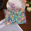 Gomas para el Cabello Amigables con el Cabello Infantil, Paquete de 500, Bandas Elásticas de Alta Elasticidad, Gomas del Tamaño de un Pulgar, Bandas para el Cabello para Bebés Niñas