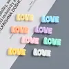 Letras Inglesas de Dibujos Animados Amor Accesorios de Resina Fabricación DIY Pegamento de Crema Pinzas para el Cabello Funda de Teléfono Hebilla de Zapato Materiales para Joyería