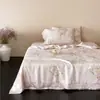 Edición de mostrador 20% Seda Hilo 60 Tencel de Lenzing Juego de Cama de Verano de Cuatro Piezas Lyocell Seda Helada Refrescante Colcha de Verano