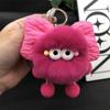 Nuevo y lindo conejo Rex de peluche con forma de lazo, bola de carbón, colgante para bolso escolar, llavero colgante para coche o muñeca.