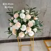 Nova Celebração de Casamento em Sítio Rural Caminho de Flores Guia Arranjo de Flores Bola Decoração Layout no Local Cena Suporte de Flores