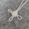 Novo Nó Auspicioso Estilo Chinês Corda de Pendurar Nó Chinês, Corda de Alça Estilo Pérola Tecida à Mão, Pingente de Franja para Bolsa Estilo Antigo