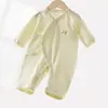 Ropa para Bebé Recién Nacido Mameluco sin Costuras para Bebé de Pecho Traje de Verano para Gateo de Bebé Mameluco Delgado Estilo Mariposa Mono para Recién Nacido