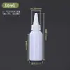 Em estoque 100ml Frasco Pontiagudo Frasco Plástico PET Transparente Frasco de Boca Pequena Frasco Pontiagudo Frasco de Pigmento Pintado Frasco Pontiagudo de Evitar