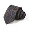 Corbata de Jacquard de Poliéster para Hombre de 8 cm, Atada a Mano, Color Sólido Rayado de Gama Alta, Superventas Transfronteriza