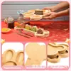 Bandeja Decorativa de Madera con Forma de Pata de Perro Creativa Bandeja para Alimentos Complementarios Infantiles Desayuno Bandeja para Servir Postres Bebidas en la Merienda