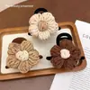 Pin de Flor de Lana para Otoño e Invierno Tamaño Mediano 2025 Nuevo Pasador Accesorios para el Cabello Tarjeta para el Cabello Pin de Tiburón para el Cabello Tocado para Recoger la Mitad del Cabello