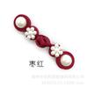 Accesorios Baixi, botón de chaqueta de estilo étnico chino, botón de perla de calabaza de tela hecho a mano, botón de placa de cheongsam de traje Tang, venta al por mayor