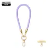 Cordón Original para Teléfono Móvil 6mm Fuerte para Colgar en el Cuello Cruzado Ajustable Exterior Antiperdida Exquisita Cuerda Trenzada para Muñeca Oro