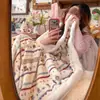 Manta de terciopelo de leche toalla manta manta pequeña siesta oficina funda de sofá manta chal aire acondicionado edredón individual engrosado