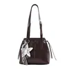 Bolso de Hombro tipo Tote Estilo Commuter Vintage para Mujer, Moda 2026 Temporada Nueva, Bolso de Mano, de Hombro y Cruzado Único