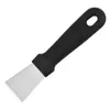 Raspador de Cuchilla para Campana Extractora, Raspador Curvo, Raspador Limpiador de Acero Inoxidable, Raspador Limpiador de Cocina, Raspador para Descongelar Refrigerador, Raspador de Grasa, Raspador Recto