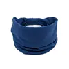 Diadema Popular para Mujer de Ala Ancha Color Sólido Pañuelo Elástico para la Cabeza Deporte Yoga Correr Fitness Algodón Transpirable para la Cabeza