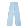 Pantalones rectos delgados drapeados deportivos Lulu Yoga 2025 Verano Nuevo Fitness ligero Sueltos de pierna ancha