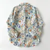 Novo Estilo Primavera e Verão 2026 Saia Longa Slimming com Estampa de Bolinhas para Mulheres, Camisa Casual Elegante Solta Fresca com Mangas Longas