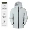 Macacão de Esqui Softshell para Uso Externo Roupa de Trabalho para Homens e Mulheres À Prova de Vento Impermeável Respirável com Capuz Montanhismo Ciclismo Jaqueta Casaco Personalizado
